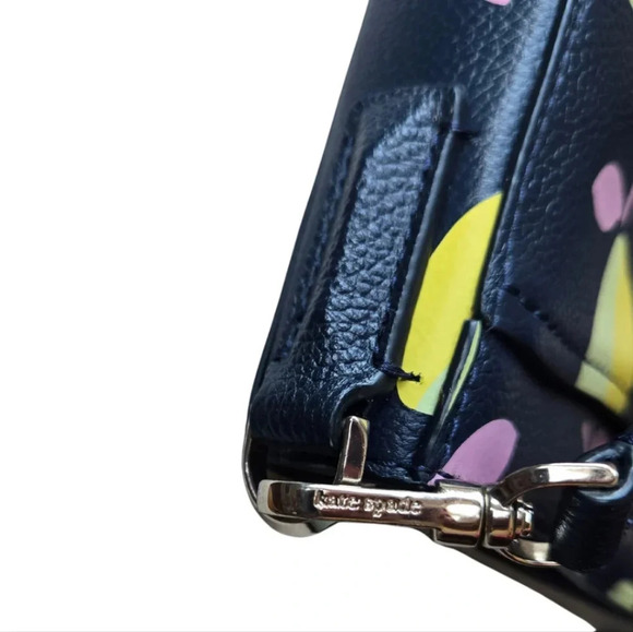 Kate Spade Margaux Lemons Convertible Crossbody Navy Blue Purse - Picture 9 of 11